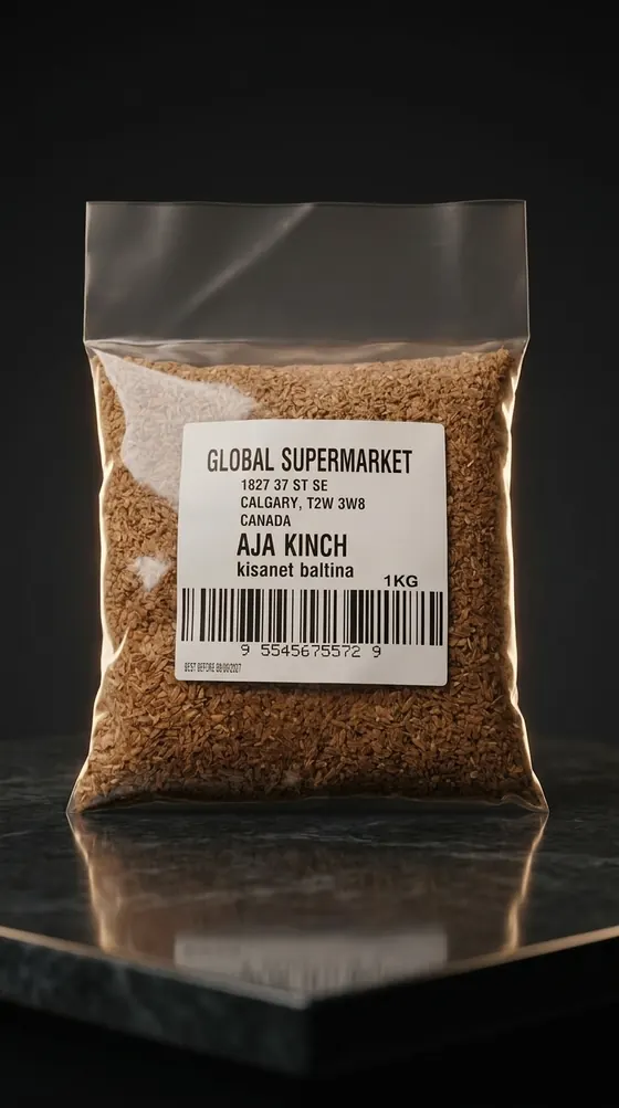 Own-label bag of Aja Kinch cracked oats