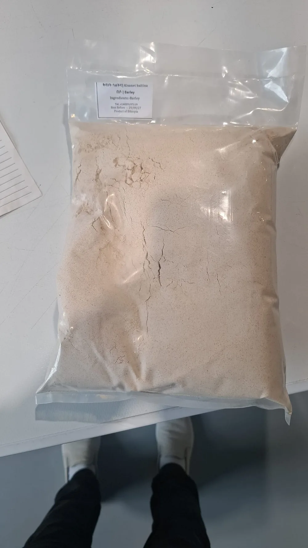 Bag of Beso roasted barley flour