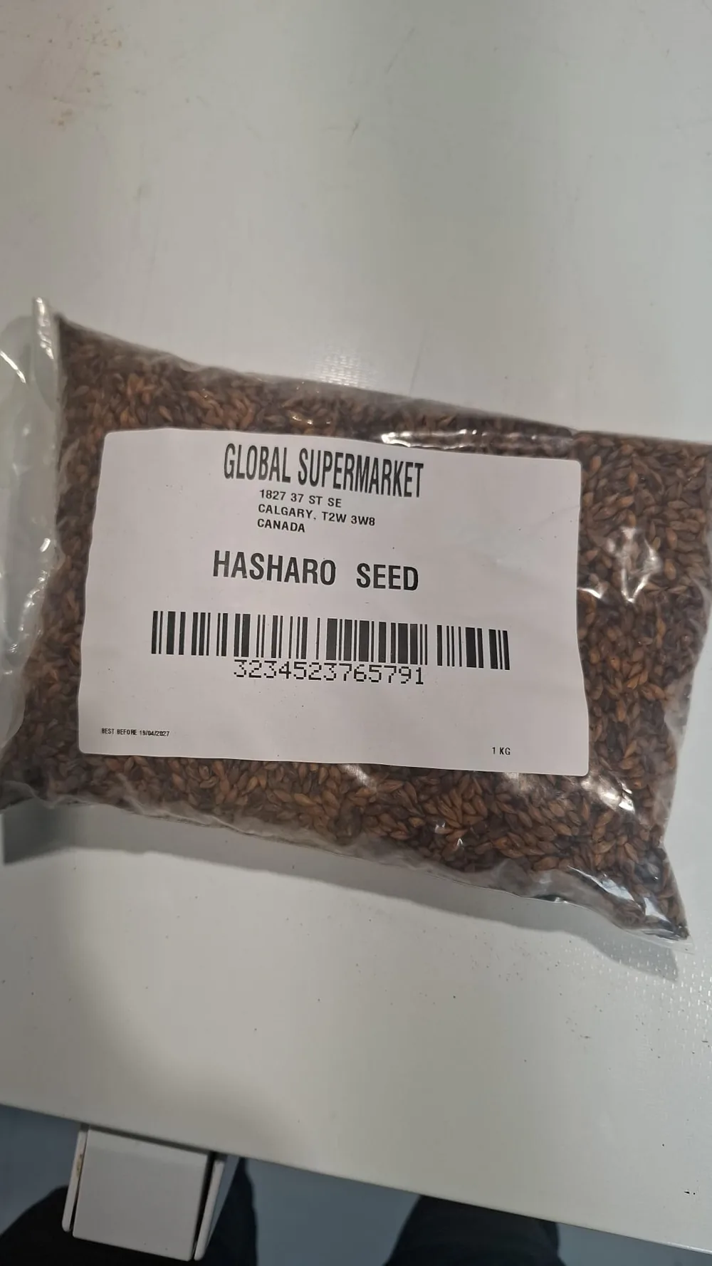 Global Supermarket 1 kg bag of Hasharo seed