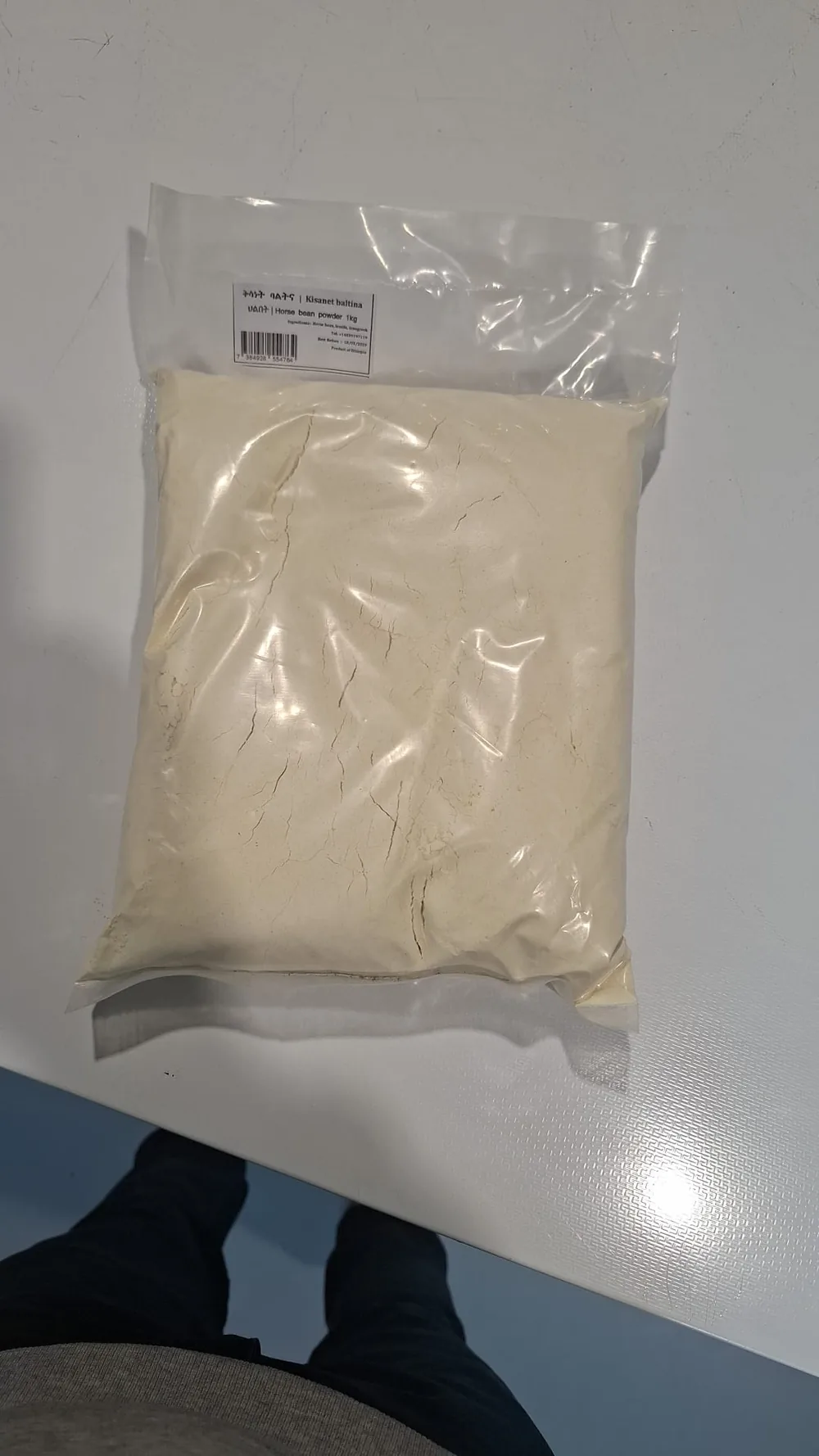 Bag of orange Shiro powder