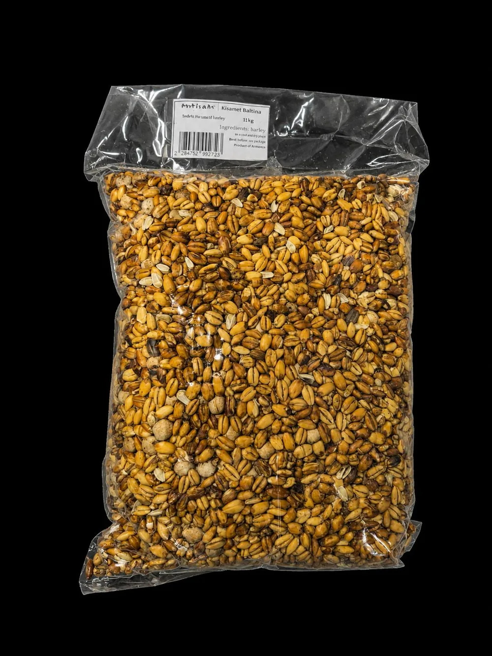 One kilogram bag of roasted barley kolo