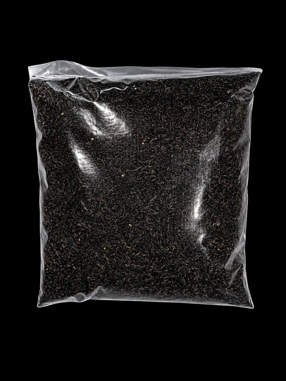 Bag of small black niger seed