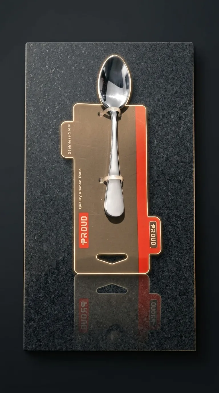 Packaged stainless steel spoon and fork sets